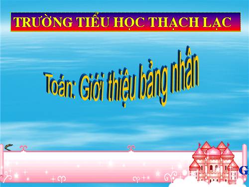 Giới thiệu bảng nhân