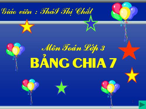 Bảng chia 7