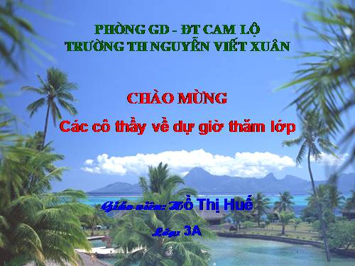Các Bài giảng khác thuộc Chương trình Toán 3