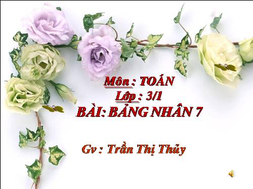 Bảng nhân 7