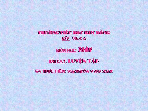 Các Bài giảng khác thuộc Chương trình Toán 3