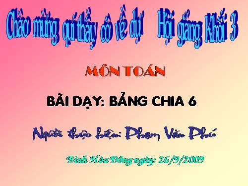 Bảng chia 6