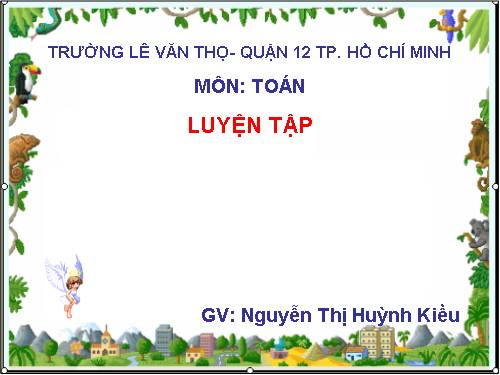 Các Bài giảng khác thuộc Chương trình Toán 3