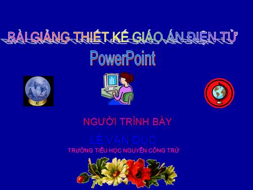 Hướng dẫn soạn giáo án điện tử