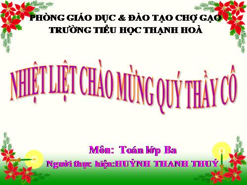 Bài toán giải bằng hai phép tính