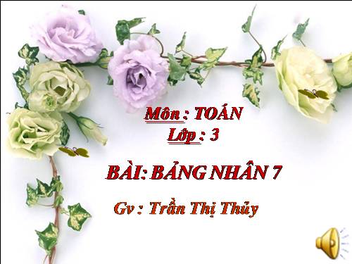 Bảng nhân 7
