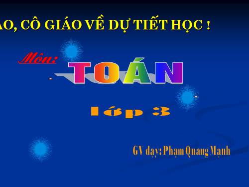 Tìm một trong các phần bằng nhau của một số