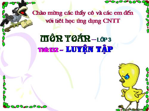 Các Bài giảng khác thuộc Chương trình Toán 3