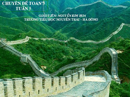 Tìm một trong các phần bằng nhau của một số