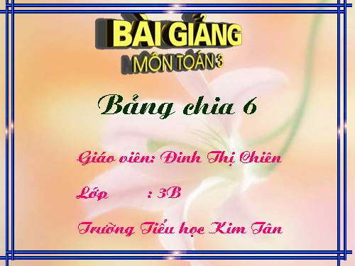 Bảng chia 6