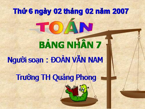 Bảng nhân 7