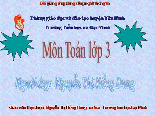 Tìm một trong các phần bằng nhau của một số