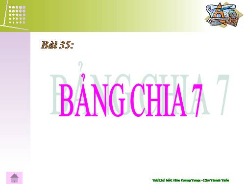 Bảng chia 7