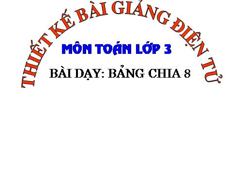 Bảng chia 8