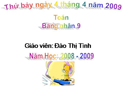 Bảng nhân 9