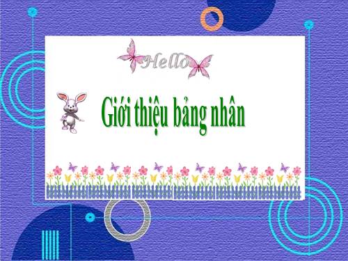 Giới thiệu bảng nhân
