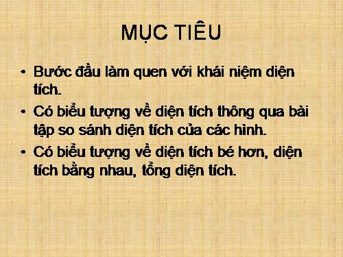 Diện tích của một hình