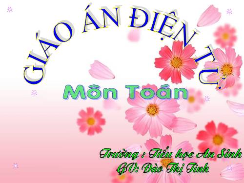 Các Bài giảng khác thuộc Chương trình Toán 3