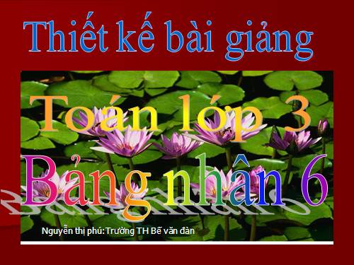 Bảng nhân 6