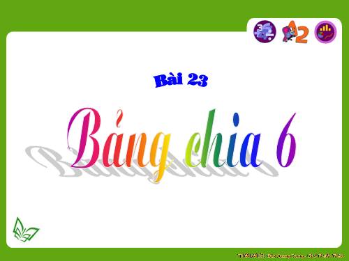 Bảng chia 6