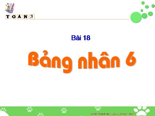 Bảng nhân 6