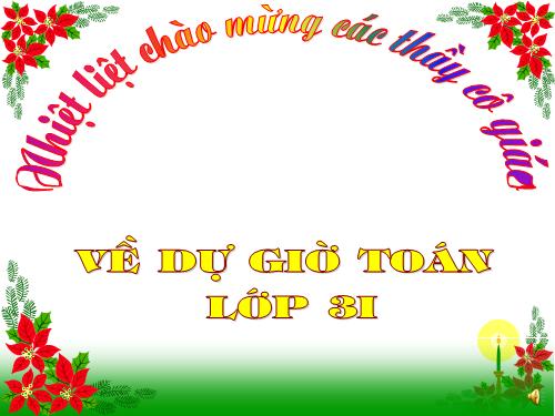 Các Bài giảng khác thuộc Chương trình Toán 3