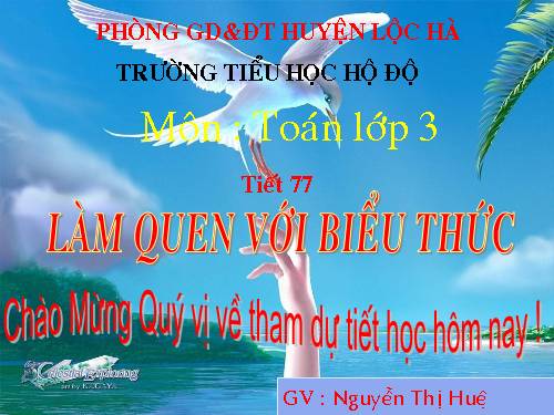 Làm quen với biểu thức
