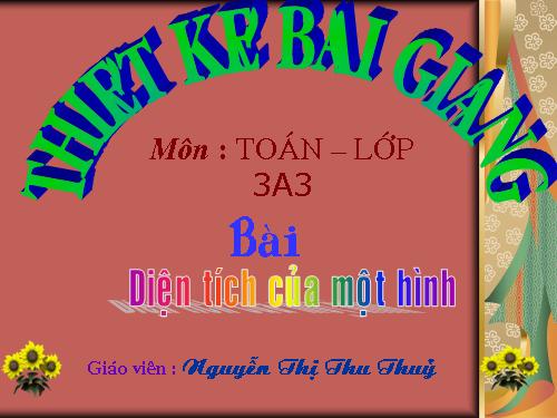 Diện tích của một hình