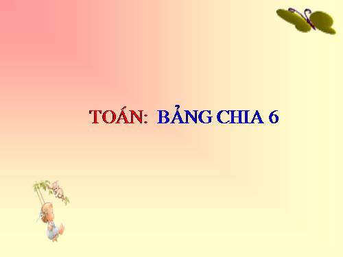 Bảng chia 6