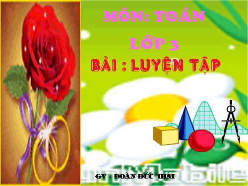 Các Bài giảng khác thuộc Chương trình Toán 3