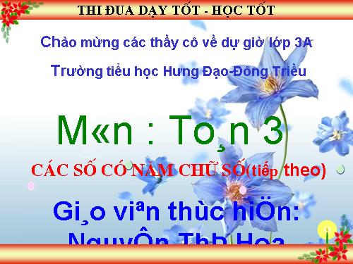 Các số có năm chữ số
