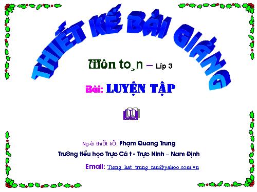 Toan 3 - Luyện tập
