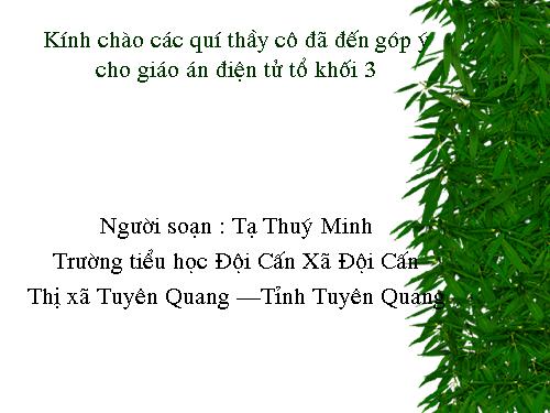 Giáo án Toán lớp 3