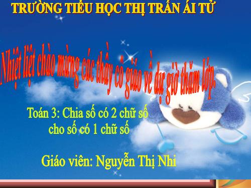 Chia số có hai chữ số cho số có một chữ số