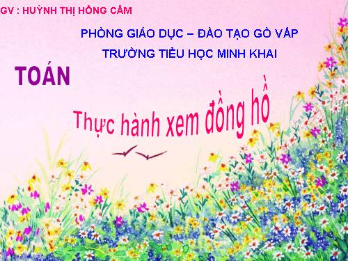Thực hành xem đồng hồ