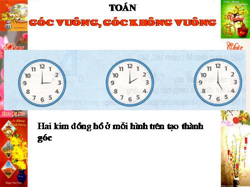Góc vuông, góc không vuông