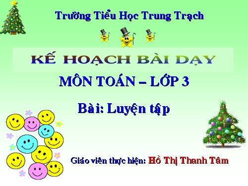 Các Bài giảng khác thuộc Chương trình Toán 3