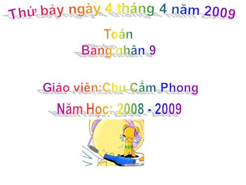 Bảng nhân 9