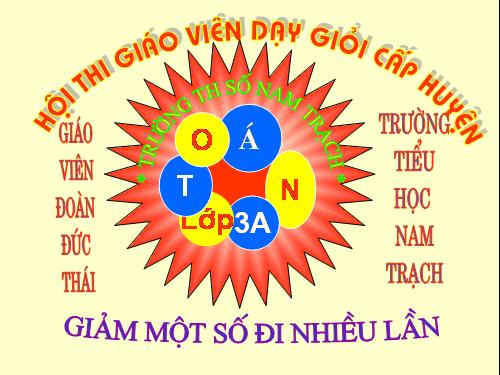 Giảm đi một số lần