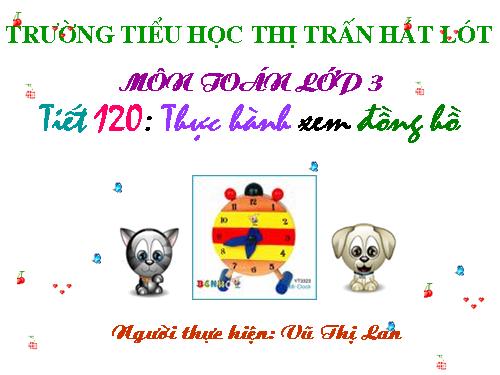 Thực hành xem đồng hồ