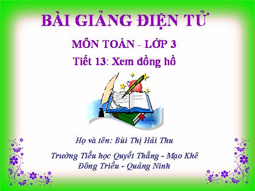 Xem đồng hồ