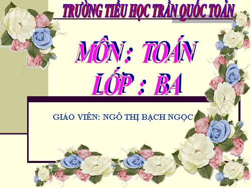 Phép trừ các số trong phạm vi 10 000