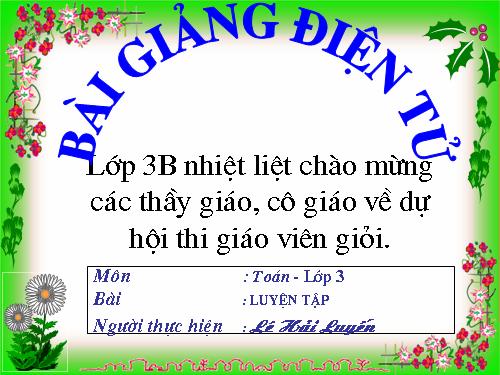 Các Bài giảng khác thuộc Chương trình Toán 3