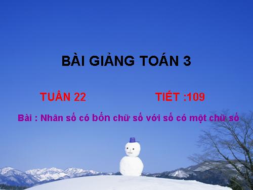 Nhân số có bốn chữ số với số có một chữ số