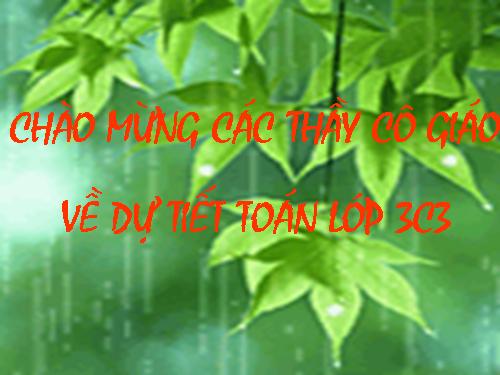 Các Bài giảng khác thuộc Chương trình Toán 3