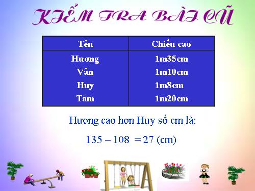 Bài toán giải bằng hai phép tính