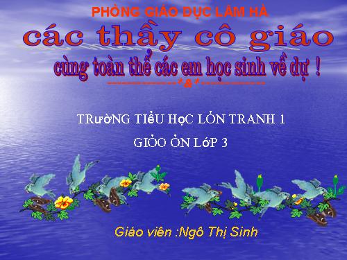Các Bài giảng khác thuộc Chương trình Toán 3