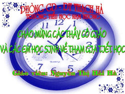 Thực hành xem đồng hồ