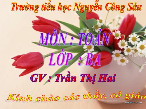 Các Bài giảng khác thuộc Chương trình Toán 3