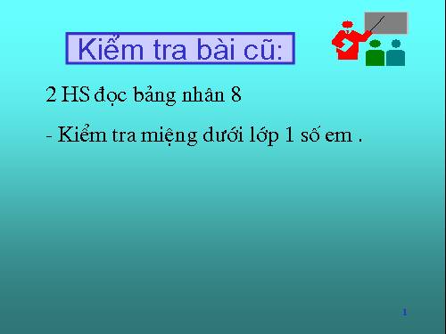 Bảng chia 8